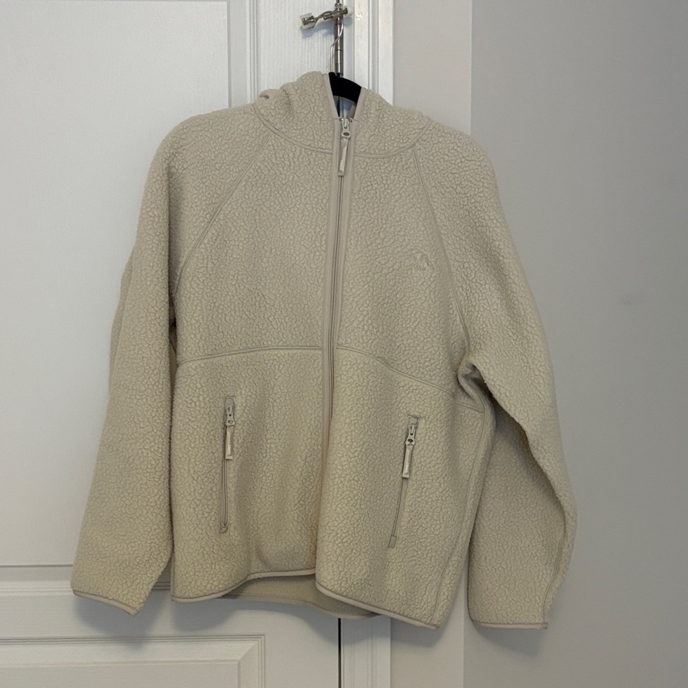 TNA Cream Sherpa Full-Zip Jacket
